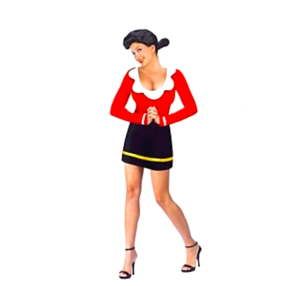 Women's Red and Black Costume Dress